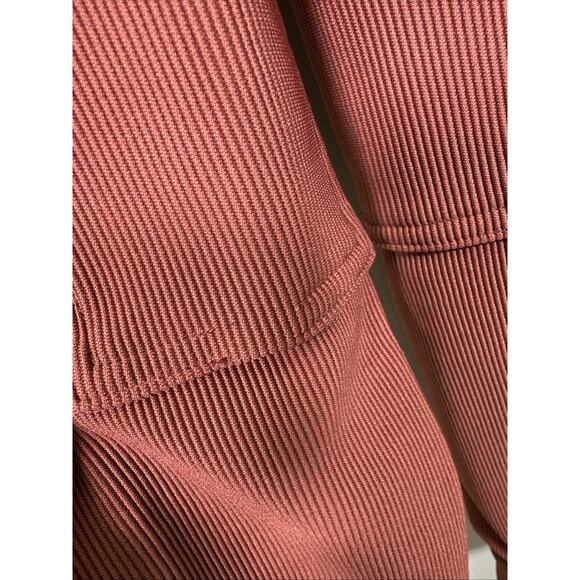 AMERICAN APPAREL RIDING PANT S Ribbed Equestrian Henna Rust Brown High Rise - Picture 8 of 10